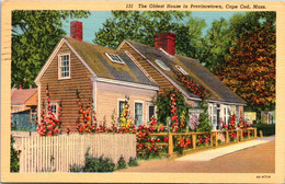 Massachusetts Cape Cod Oldest House In Provincetown 1940 Lane Curteich - Cape Cod