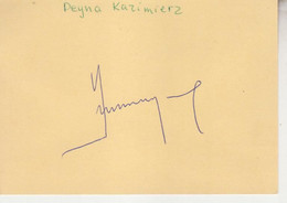 Kazimierz Deyna (†1989) Poland Olympic Champion 1972  - Signed Autographed Card 12x9cm ,autografo, Autographe, - Autografi