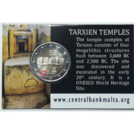Malte 2021 : 2€ Commémorative 'Temple De Tarxien' (avec Les 2 Poinçons Et En Coincard) - Dispo En France - Malta