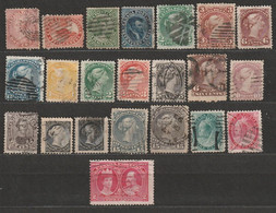 Kanada Victoria Sammlung Alte Briefmarken Aus Französischem Alten Album Timbres - Poste - Used Stamps