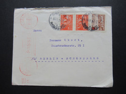 Jugoslawien 1947 Brief Nach Berlin Mit Zensurstempel Passed U.S. Civil Censorship Berlin Der Alliierten Mächte!! - Storia Postale