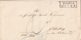 Preussen Brief R2 Rossla 10.5. Gel. Nach Ortenberg - Preussen (Prussia)