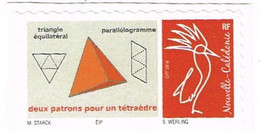 Nouvelle Caledonie Caledonia Timbre Personnalise A Moi Autocollant Prive 2021 Triangle Parallelogramme RR - Altri
