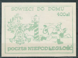Poland SOLIDARITY (S112): Independence Post - The Soviets Go Home (green) - Solidarnosc Labels