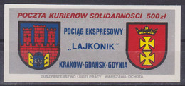 Poland SOLIDARITY (S114): Couriers Post PE Lajkonik Crest (silver) - Viñetas Solidarnosc