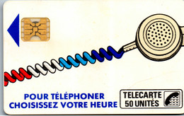 19261 - Frankreich - Pour Telephoner Choisissez Votre Heure , 50 Unites - Telefonschnur (Cordon)