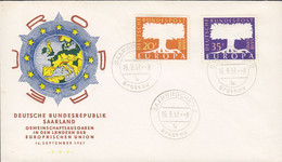 Saar Ersttags Brief FDC Cover 1959 Europa CEPT Complete Set !! - FDC