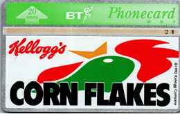 19395 - Großbritannien - BT Phonecard , Kellog's Corn Flakes , Kellog - BT Werbezwecke