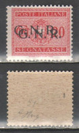 ITALIA 1944 - GNR - Segnatasse 20 C. Doppia Soprastampa ** - Firmato              (g8068) - Strafport