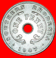 * GREAT BRITAIN (1942-1947): SOUTHERN RHODESIA ★ 1 PENNY 1947! GEORGE VI (1937-1952) LOW START ★ NO RESERVE! - Rhodesië