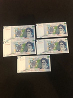 2018 Year Iran Banknote UNC 20000 Rial P153B 1 Sets Of 5pcs In Numerical Order - Irán