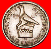 * GREAT BRITAIN ZIMBABWE BIRD: SOUTHERN RHODESIA ★ 1 SHILLING 1947! George VI (1937-1952) LOW START ★ NO RESERVE! - Rhodésie