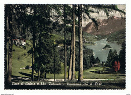 PIEVE  DI  CADORE (BL):  PANORAMA  CON  IL  LAGO  -  FOTO  COLORATA  A  MANO  -  FG - Invasi D'acqua & Impianti Eolici