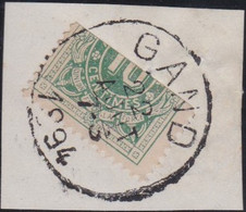 Belgie   .   OBP    .   Taxe 1  .  Halve Zegel Op Briefstukje    .       O    .   Gestempeld   .   /   .  Oblitéré - Postzegels