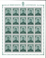 Luxembourg Luxemburg 1946 CARITAS Jean L'Aveugle, Feuille 25x 60c. Neuf MNH** - Full Sheets