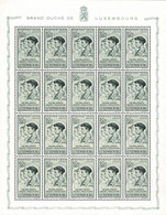 Luxembourg Luxemburg 1945 CARITAS Mutilés De Guèrre, Feuille 25x 20c. Neuf MNH** - Full Sheets