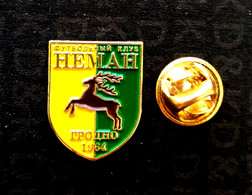 Football Pins  -  Quality, Enamel -   F.C. NEMAN, Grodno  -  BELARUS - Fussball