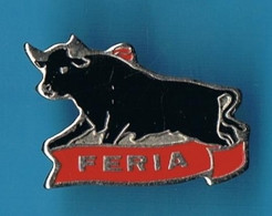 PIN'S //  ** FÉRIA / LE TAUREAU ** - Corrida