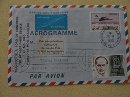 VOL AF 4937 PARIS/SEVILLE DU CONCORDE PLI TRANSPORTE A BORD LE 20/05/80 - Concorde