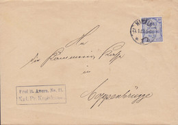 Deutsches Reich Kgl. Preusissche Kreiskasse Purple Cds. HAMELN 1903 Cover Brief COPPENBRÜGGE 20 Pf. Frei Durch Ablösung - Service