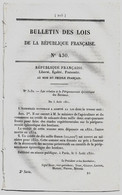 Bulletin Des Lois 430 1851 Fort De La Briche, D'Aubervilliers, Romainville.../Limite Entre Saint-Maximin Et Saint-Firmin - Decreti & Leggi