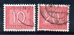 Y2-25  Luxembourg Taxes N° 35 + 36 Oblitéré à 10 % De La Côte. A Saisir !!! - Postage Due