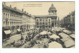 205 -  BRUXELLES-MOLENBEEK   La Maison Communale Et Le Marché 1912 - St-Jans-Molenbeek - Molenbeek-St-Jean