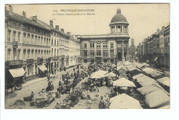 205 -  BRUXELLES-MOLENBEEK   La Maison Communale Et Le Marché 1912 - Molenbeek-St-Jean - St-Jans-Molenbeek