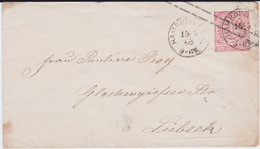 Hamburg Ablöser K1 PE 5 Ganzsache NDP U 1 A N Lübeck 1868 - Postal  Stationery