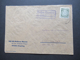 DDR 1957 Dienst Mit Landpoststempel Nassau Ölmühle über Freiberg (Sachsen) 2 Umschlag VEB Molkerei Nassau - Andere & Zonder Classificatie