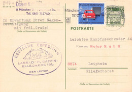 BR DEUTSCHLAND - POSTKARTE 20 PF + 5 PF 1972 MÜNCHEN > LEIPHEIM / QC163 - Postkaarten - Gebruikt
