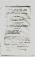 Bulletin Des Lois 432 1851 Commissariat De Police D'Isigny, Limours Et Vence/Répartition Du Fonds Commun/Buffet - Decreti & Leggi