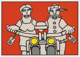 Cpm 1741/262 ERGON - Couple à Moto - Motocycle - Motocyclette - Illustrateurs - Illustrateur - Ergon