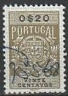 Fiscal/ Revenue, Portugal - Estampilha Fiscal -|- Série De 1940 - 0$20 - Oblitérés