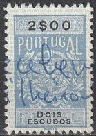 Fiscal/ Revenue, Portugal - Estampilha Fiscal -|- Série De 1940 - 2$00 - Gebruikt
