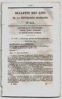 Bulletin Des Lois 435 1851 Pont De Vimport Sur L'Adour (Tercis-les-Bains-tarif Du Péage)/Invention Timbre Baranowski... - Decreti & Leggi