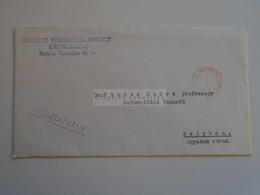 D185210  Hungary Cover  - Cancel 1966 Miskolc - Országos Filharmónia Miskolci Kirendeltsége - Lettres & Documents