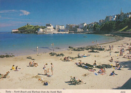 Galler Tenby North Beach And Harbour From The North Walk Postcard - Pembrokeshire
