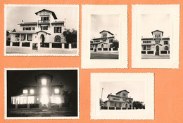 LOT De 17 PHOTOS ORIGINALES PYRÉNÉES HENDAYE 1955 VILLA GOZOA ( GOXOA ) DEVENU UN HOTEL RESTAURANT - ARCHITECTURE BASQUE - Luoghi