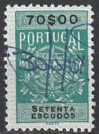 Fiscal/ Revenue, Portugal - Estampilha Fiscal -|- Série De 1940 - 70$00 - Gebraucht