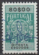 Fiscal/ Revenue, Portugal - Estampilha Fiscal -|- Série De 1940 - 80$00 - Oblitérés