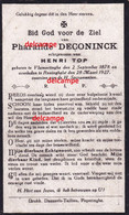Doodsprentje Pharailde Deconinck Vlamertinge 1878 En Overleden Te Reningelst 1927 Top Henri Poperinge Loker Westoutre - Devotion Images