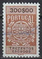 Fiscal/ Revenue, Portugal - Estampilha Fiscal -|- Série De 1940 - 300$00 - Usado