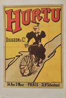 Affiche Double 40x27 Cm - Publicité Cycles Hurtu (Diligeon & Cie) Et Stoewer's Greif Fahrräder (Stettin) - Manifesti