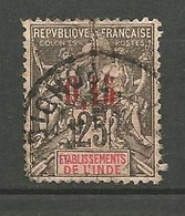 INDE  N° 22 OBL / Aminci - Used Stamps