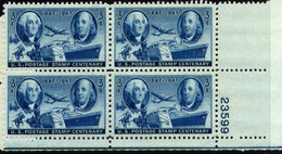 UNITED STATES, PLATE BLOCK, NO. 947, MNH ... - Plaatnummers