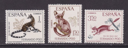 FERNANDO POO 1967 - Serie Completa Nueva Sin Fijasellos Edifil Nº 259/261 - MNH - - Fernando Po