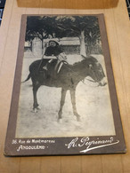 Angoulême * Photo CDV Cabinet Photographe René PEYRINAUD * Enfant Sur Un âne * Donkey - Angouleme