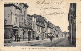 CPA 51 SAINTE MENEHOULD RUE CHANZY  Commerces - Sainte-Menehould