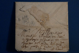 AE16 FRANCE BELLE LETTRE RRR 1669  DAX SANS MARQUE DE PORT+ AFFRANCH. INTERESSANT+ FORTE COTE - ....-1700: Precursores